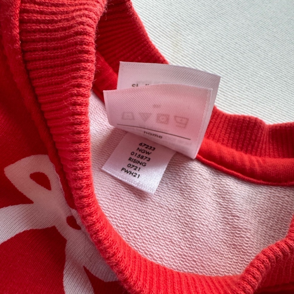 Hanna Andersson Red Bow Dress – Organic Cotton, Size 12-18 Months - Picture 5 of 6